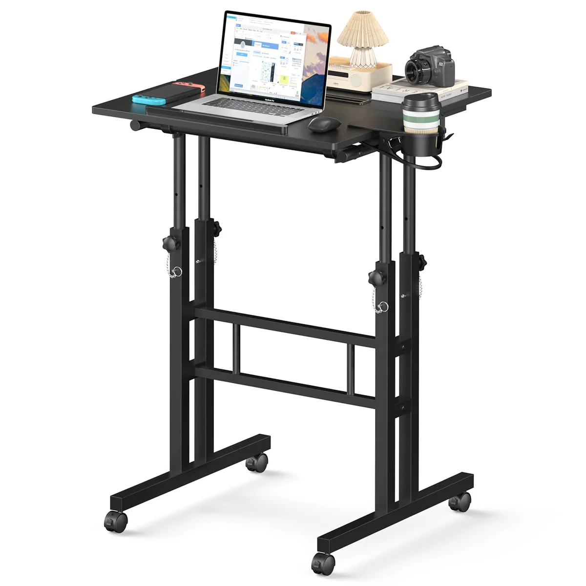 Enayplon Small Standing Desk with Wheels